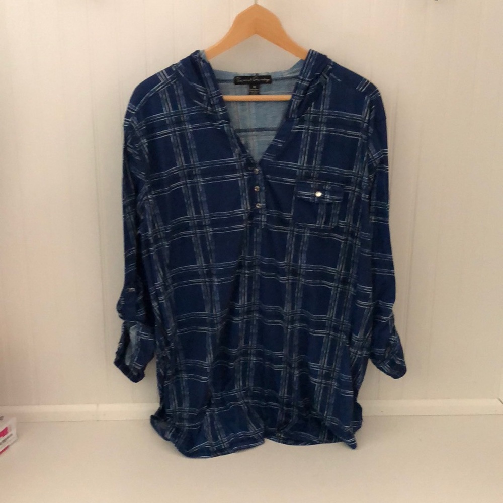 Hooded Flannel Shirt